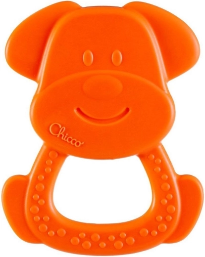 Chicco anneau de dentition Eco+ chien Charlie orange 3m+