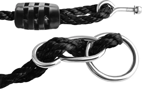 Hauteur réglable et cordes tressées solides de 10 mm