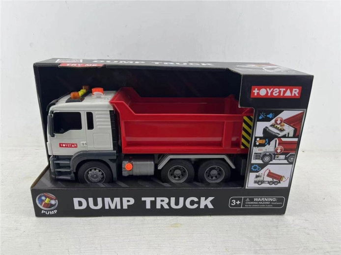 Camion-benne de chantier interactif avec sons et lumières