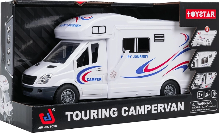 Camping-car interactif blanc avec lumières et sons