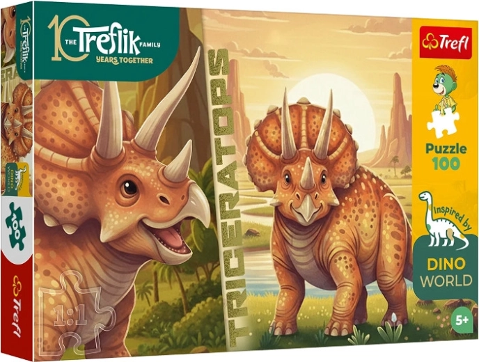 Puzzle InspiredByDinoWorld triceratops 100 pièces