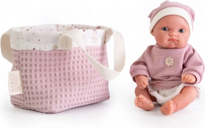 Antonio Juan Mufly poupée réaliste bébé 21 cm avec panier