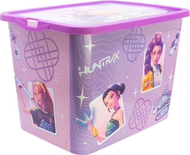 Boîte de rangement K-pop : Chasseuse de démons 23 l violette
