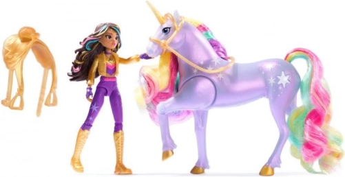 Académie des Licornes – poupée Sophia et licorne Wildstar avec magie lumineuse