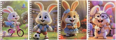 Carnet avec stylo Lapin