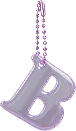 Pendentif réfléchissant Baagl lettre B
