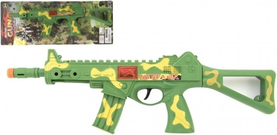 Pistolet-mitrailleur en plastique à inertie 42 cm