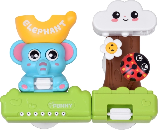 Panneau interactif avec éléphant