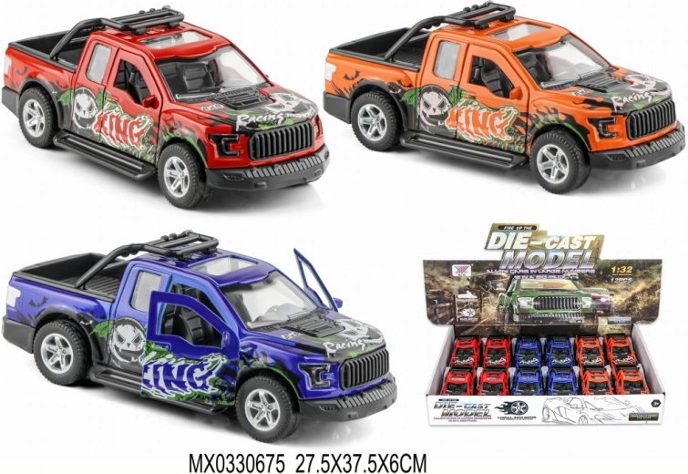 Voiture de jeu 1:32 avec fonction tirez et partez