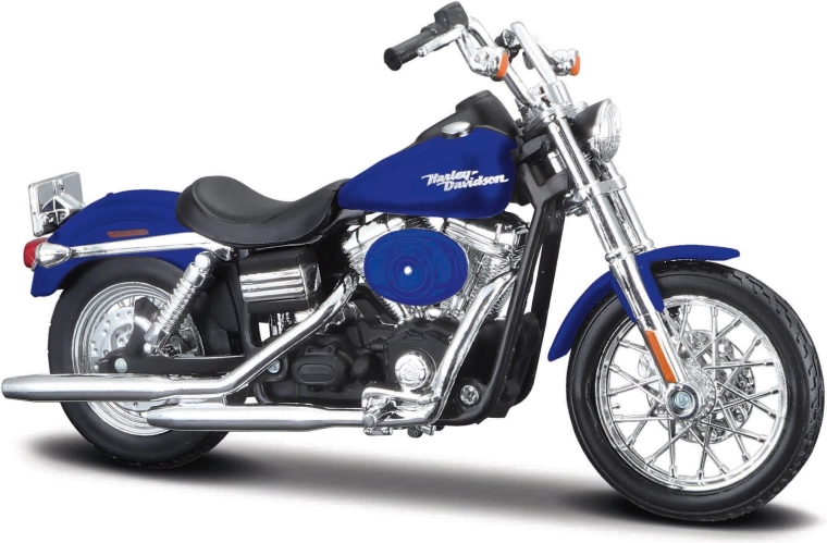 Maisto Harley-Davidson 2006 Dyna Street Bob moto bleue 1:18