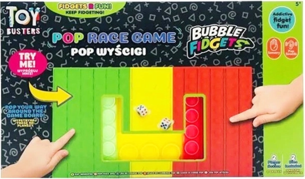 Jeu de société TOY BUSTERS Pop Race – jeu de course pour 2 joueurs
