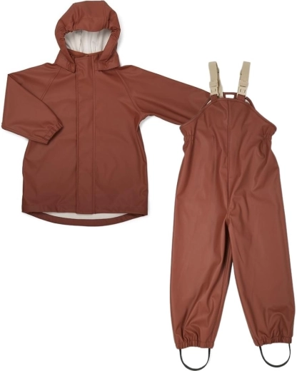 Ensemble de pluie Nuuroo Carla mini mahogany (taille 92)