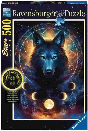 Puzzle lumineux Ravensburger Loup lunaire 500 pièces