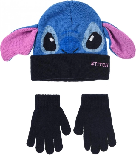 Bonnet et gants pour enfants Lilo et Stitch