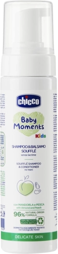 Chicco shampoing et après-shampoing en mousse soufflée Baby Moments Kids 150 ml