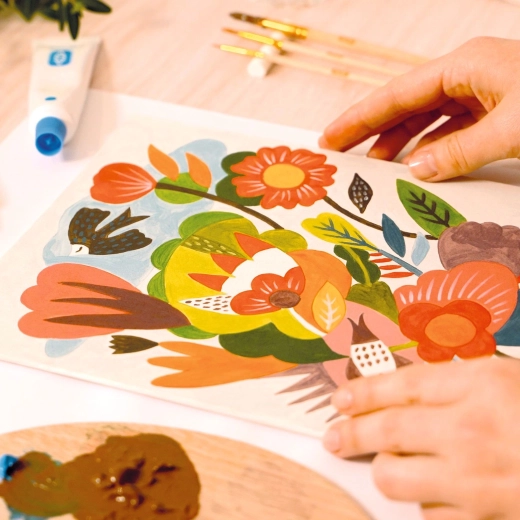 Peinture guidée facile et ludique