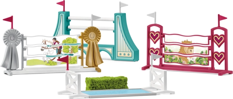 Schleich HORSE CLUB accessoires pour parcours d’obstacles équestre