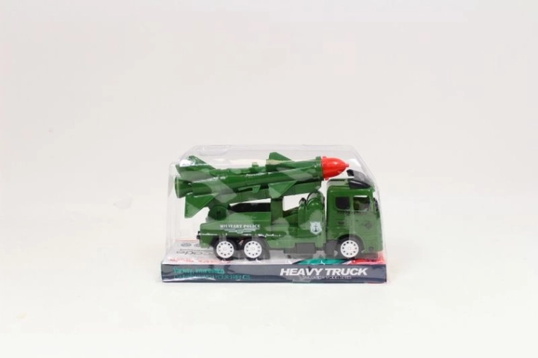 Véhicule militaire avec lance-roquettes