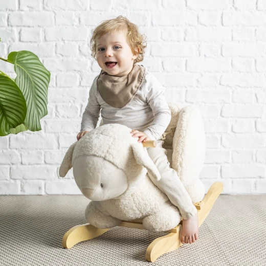 Base en bois stable avec repose-pieds