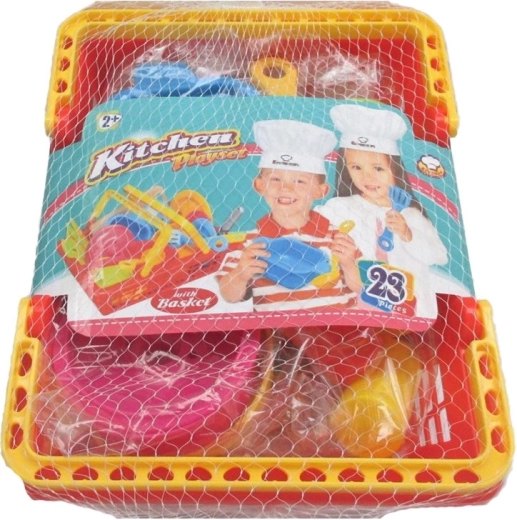 Panier de cuisine pour enfants, set de 23 pièces