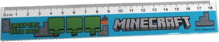 Règle avec motif Minecraft