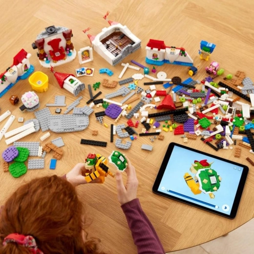 Instructions numériques dans l’application LEGO Super Mario