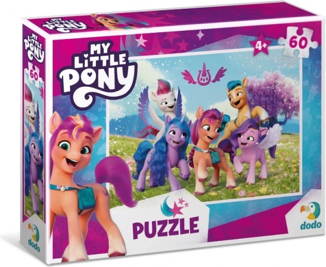 Puzzle DODO My Little Pony dans la prairie magique, 60 pièces