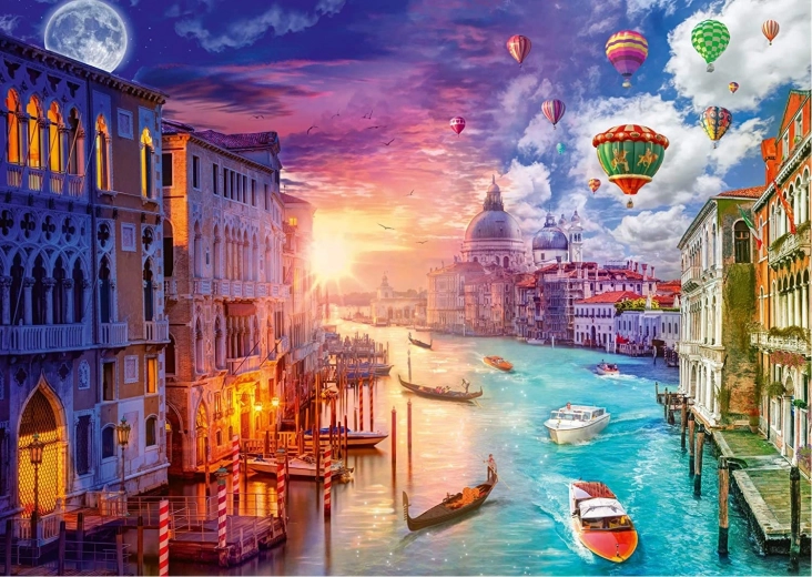 Puzzle Jour et Nuit : Venise 1000 pièces