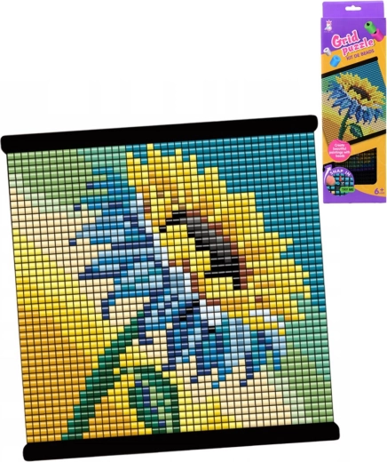Mosaïque de perles Tournesol dans un cadre – kit créatif