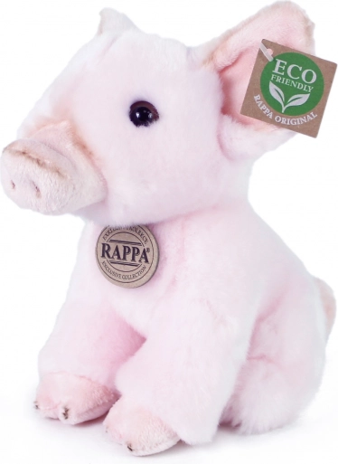 Cochon en peluche assis 20 cm ECO-FRIENDLY
