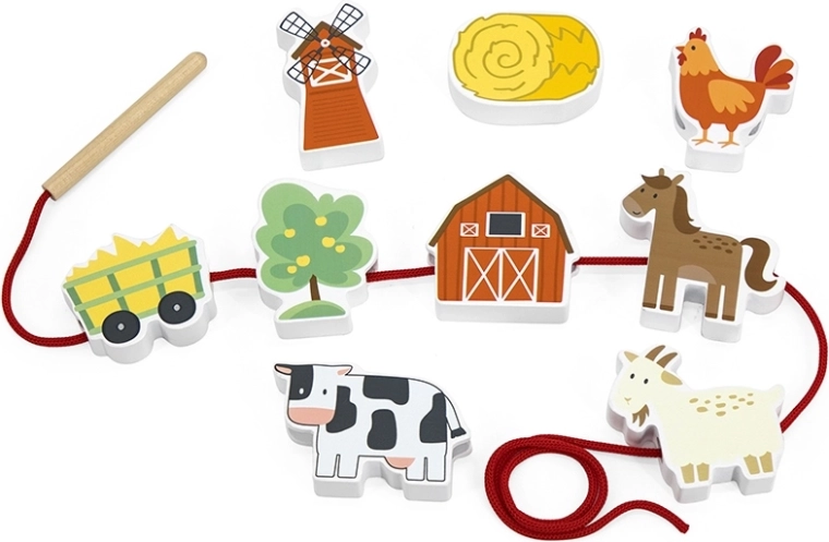 Ferme en bois à enfiler