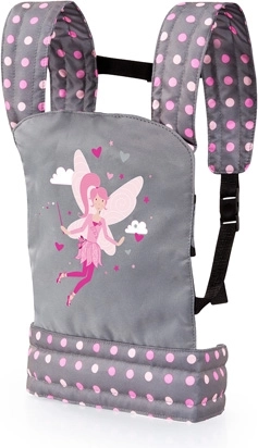 Porte-bébé pour poupées BAYER gris-rose