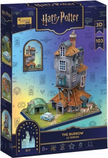 Puzzle 3D Cubic Fun Harry Potter La Tanière – maison des Weasley