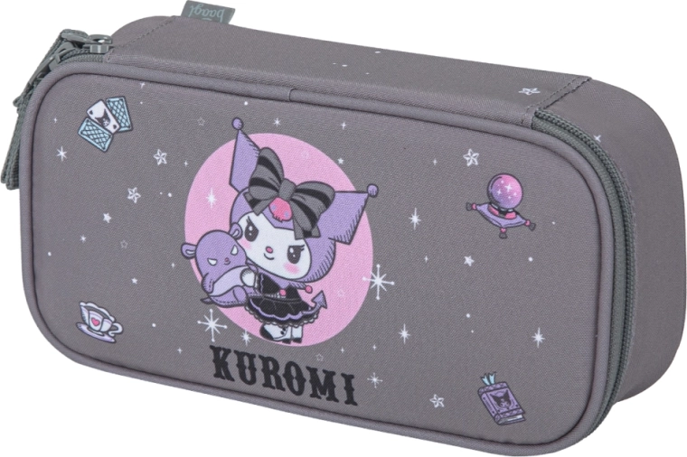 Baagl trousse scolaire étui Kuromi grise