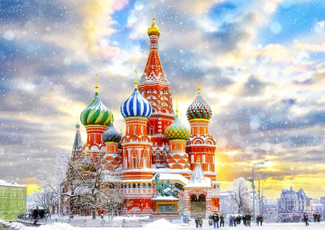 Puzzle Cathédrale Saint-Basile Moscou 1000 pièces ENJOY