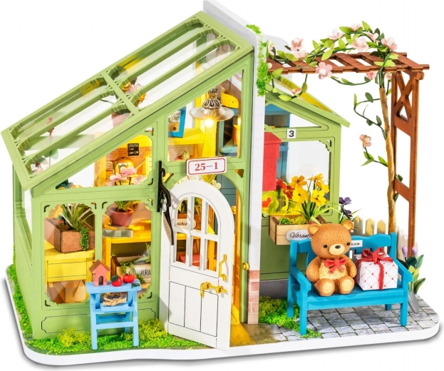Robotime mini maison – fleuriste pour rencontres printanières