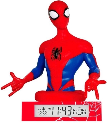 Lampe 3D avec réveil Spider-Man