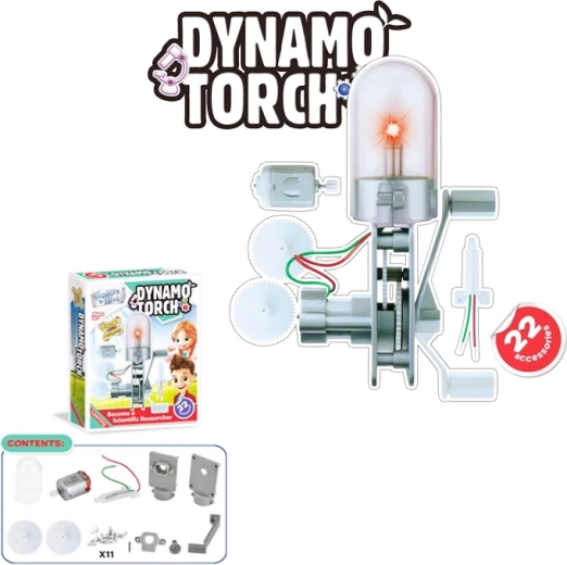 kit éducatif dynamo avec lumière LED