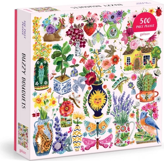 Puzzle Galison Fleurs pleines de vie 500 pièces