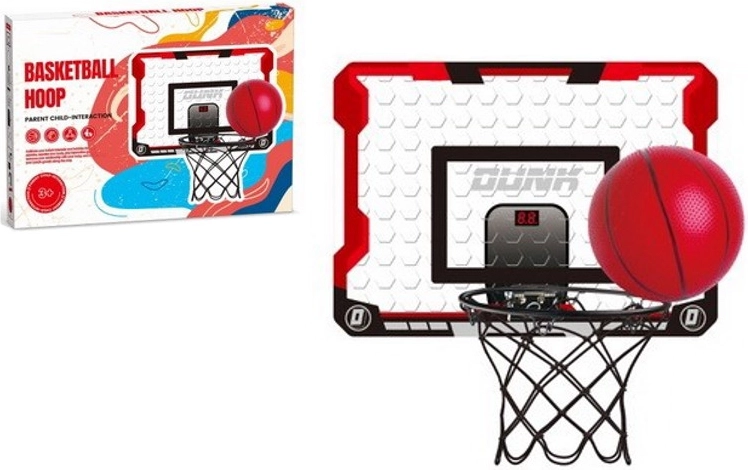 Panneau de basket pour enfants avec pied et ballon