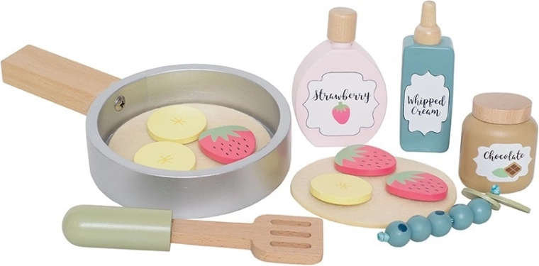 Jabadabado crêpes – set enfant en bois pour jouer à la cuisine