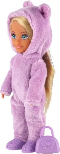 Combinaison douce avec capuche et petites oreilles