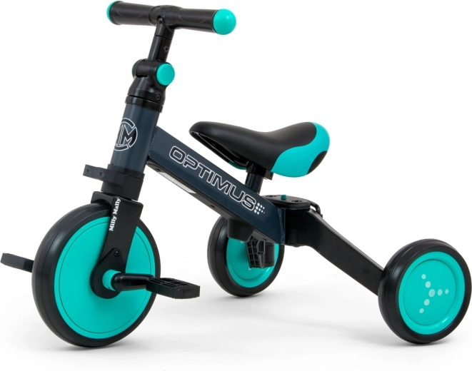 Porteur et tricycle pour enfants 3 en 1 Milly Mally Optimus Mint