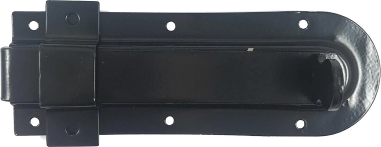 Verrou 140 mm noir – universel pour portillons et portes de jardin