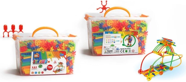 Kit de construction créatif pailles 1200 pièces