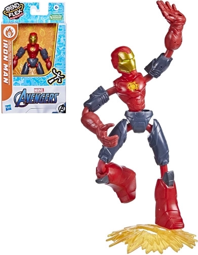 Avengers Bend and Flex Iron Man – figurine d’action flexible 15 cm
