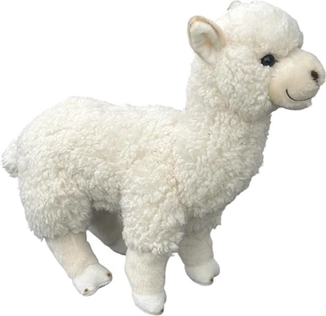Alpaga en peluche blanche 28 cm