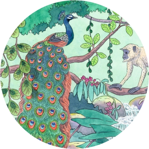 Illustration vibrante et pleine de couleurs