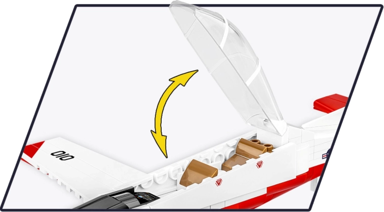 Cockpit ouvrant avec verrière transparente