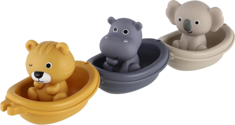 Bateaux flottants avec animaux pour le plaisir du bain